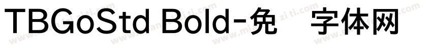 TBGoStd Bold字体转换